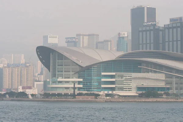 Victoria Harbour Convention Center Hongkong Kina April 2007 — Stockfoto