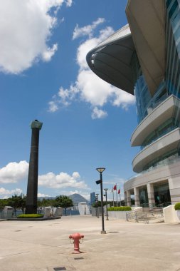 30 Mayıs 2007 'de, Hong Kong' daki Skyline adasının manzarası. 