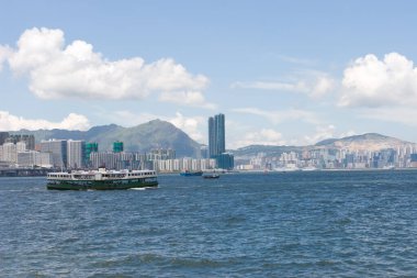 30 Mayıs 2007 'de, Hong Kong' daki Skyline adasının manzarası. 