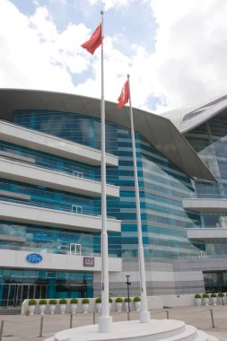 30 Mayıs 2007 'de, Hong Kong' daki Skyline adasının manzarası. 