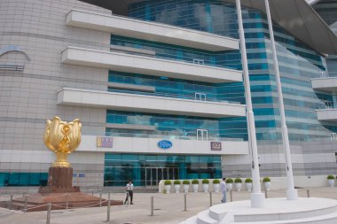 30 Mayıs 2007 'de, Hong Kong' daki Skyline adasının manzarası. 