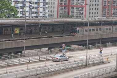 8 Nisan 2007, Kwun Tong bölgesi, Hong Kong şehri manzaralı.