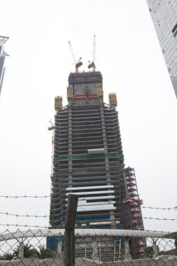 ICC kulesi Batı Kowloon Geliştirme Alanı. 7 Ekim 2007 