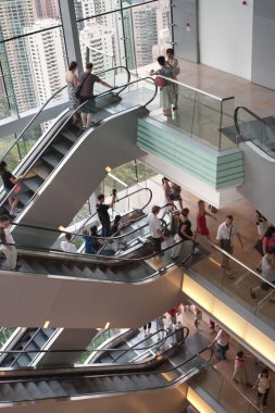 Şehir Skyline, Victoria Peak, Hong Kong, Çin 3 Haziran 2007