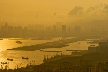 Gün batımında Victoria Limanı, Devils Peak hk25 Mayıs 2007