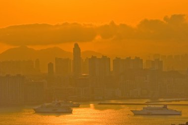 Victoria Limanı, Hong Kong Alacakaranlık Zamanı. 25 Mayıs 2007