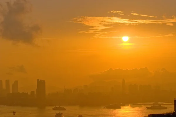 Victoria Harbour Sunset Devils Peak Maio 2007 — Fotografia de Stock