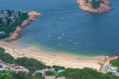 16 Haziran 2006 Hong Kong 'daki Shek O Country Park manzarası