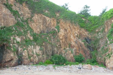 16 Haziran 2006 Hong Kong 'daki Shek O Country Park manzarası