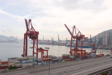 18 Haziran 2007, Hong Kong 'daki Kwai tsing bölgesi. 