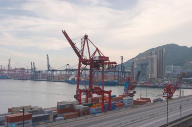 18 Haziran 2007, Hong Kong 'daki Kwai tsing bölgesi. 