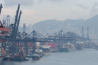 18 Haziran 2007, Hong Kong 'daki Kwai tsing bölgesi. 