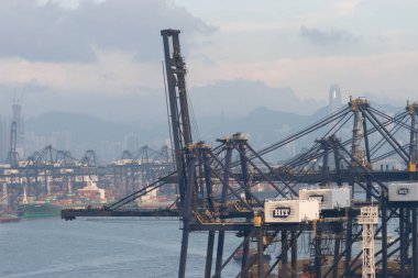 18 Haziran 2007, Hong Kong 'daki Kwai tsing bölgesi. 