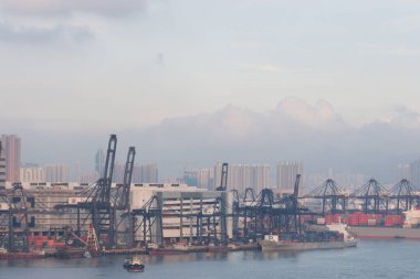 18 Haziran 2007, Hong Kong 'daki Kwai tsing bölgesi. 