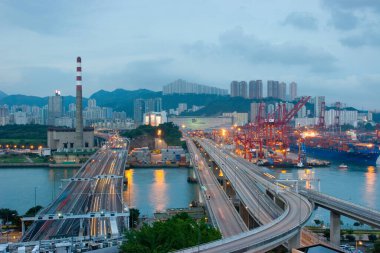 18 Haziran 2007, Hong Kong 'daki Kwai tsing bölgesi. 