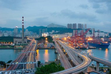 18 Haziran 2007, Hong Kong 'daki Kwai tsing bölgesi. 