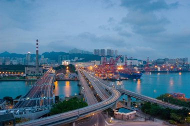 18 Haziran 2007, Hong Kong 'daki Kwai tsing bölgesi. 