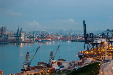 18 Haziran 2007, Hong Kong 'daki Kwai tsing bölgesi. 