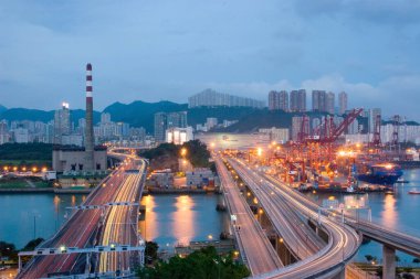 18 Haziran 2007, Hong Kong 'daki Kwai tsing bölgesi. 