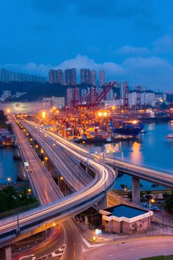 18 Haziran 2007, Hong Kong 'daki Kwai tsing bölgesi. 