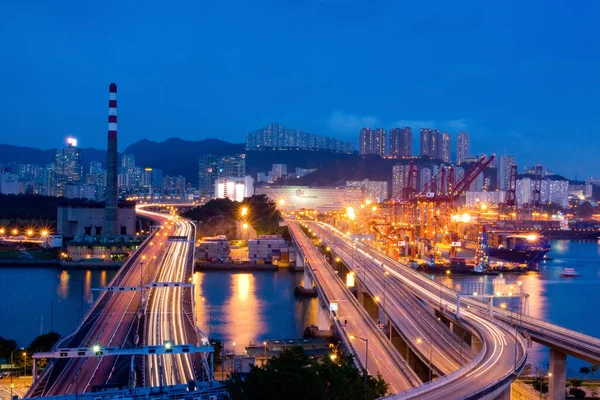 18 Haziran 2007, Hong Kong 'daki Kwai tsing bölgesi. 