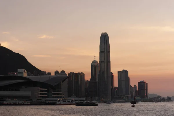 Waterront Promenade Victoria Harbour Hong Kong Island June 2007 — Stock Photo, Image