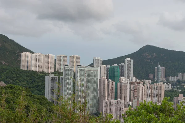 June 2007 Hong Kong Landscape View Red Incense Burner Summitak — Stock Photo, Image