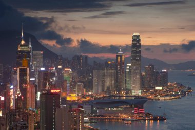 24 Haziran 2007 Hong Kong manzarası, Red Incense Burner Summitak 'tan manzara