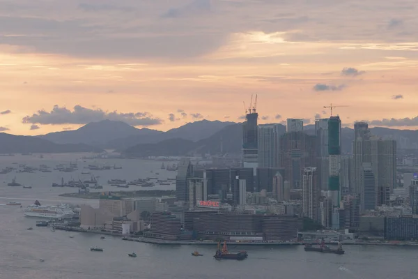 June 2007 Hong Kong Landscape View Red Incense Burner Summitak — Stock Photo, Image