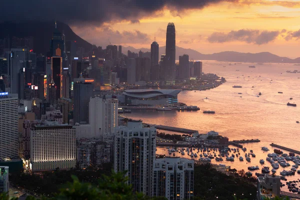 2007年6月24日香港の風景 赤香バーナーSummitakからの眺め — ストック写真