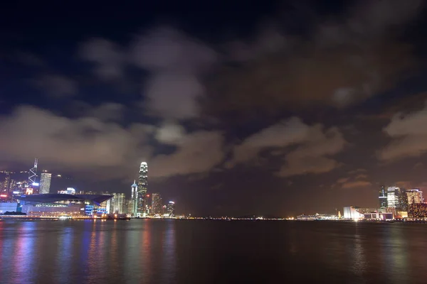 Puerto Victoria Isla Hong Kong Distrito Central Negocios Con Kowloon — Foto de Stock