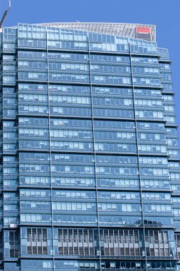 Hong Kong 'daki modern Hong Kong ofis gökdelen binası. Asya. 1 Eylül 2007