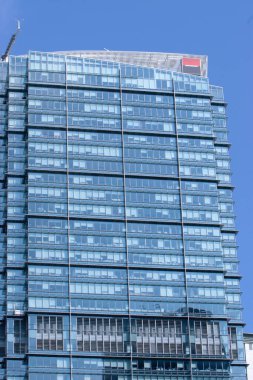 Hong Kong 'daki modern Hong Kong ofis gökdelen binası. Asya. 1 Eylül 2007