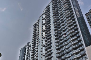 Aberdeen, Hong Kong 6 Eylül 2020 'deki lüks yerleşim alanı. 