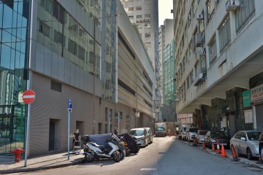 Sanayi ve ticaret bölgesi, Wong Chuk Hang, hk, 6 Eylül 2020