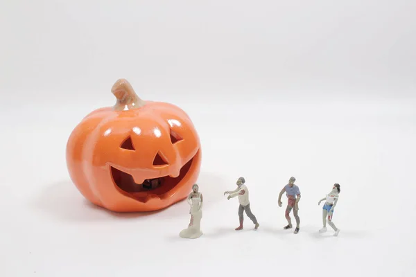 Μια Φιγούρα Του Halloween Έννοια Ζόμπι — Φωτογραφία Αρχείου
