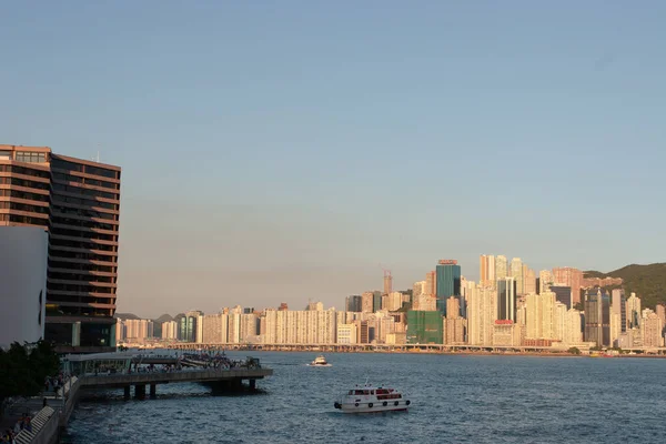 Hong Kong Panorama Victoria Limanı Ağustos 2007 — Stok fotoğraf