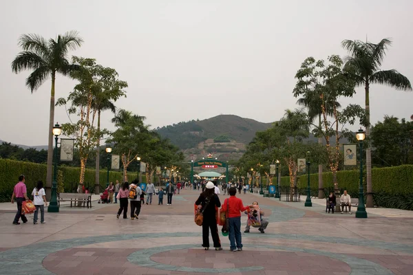 Disneyland Resort Station Στο Χονγκ Κονγκ Δεκ 2007 — Φωτογραφία Αρχείου