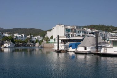 Sai Kung Hong Kong 'daki Marina Koyu. 1 Aralık 2007