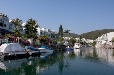 Sai Kung Hong Kong 'daki Marina Koyu. 1 Aralık 2007