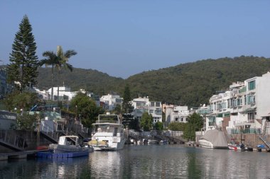 Sai Kung Hong Kong 'daki Marina Koyu. 1 Aralık 2007