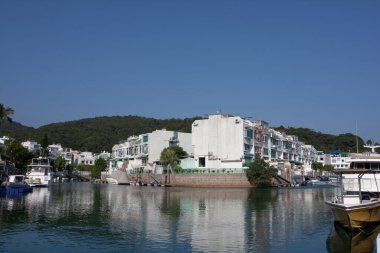 Sai Kung Hong Kong 'daki Marina Koyu. 1 Aralık 2007
