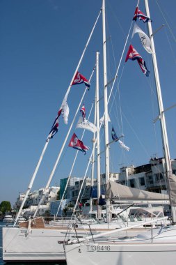 Sai Kung Hong Kong 'daki Marina Koyu. 1 Aralık 2007