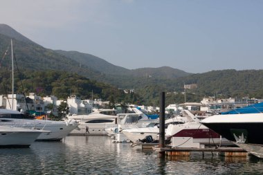 Sai Kung Hong Kong 'daki Marina Koyu. 1 Aralık 2007