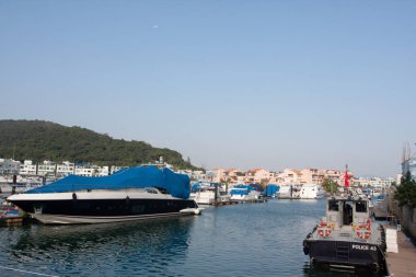 Sai Kung Hong Kong 'daki Marina Koyu. 1 Aralık 2007