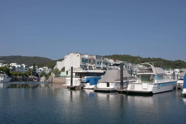 Sai Kung Hong Kong 'daki Marina Koyu. 1 Aralık 2007