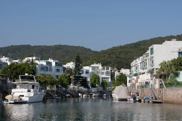 Sai Kung Hong Kong 'daki Marina Koyu. 1 Aralık 2007