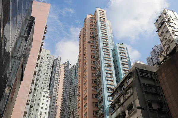 Een Woonwijk Sheung Wan Hong Kong — Stockfoto