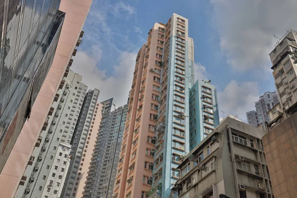 Een Woonwijk Sheung Wan Hong Kong — Stockfoto