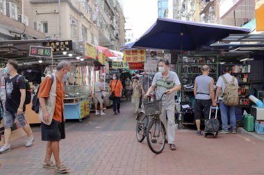 Apliu Market Caddesi, Sham Shui Po, KlN, H.K. 26 Ağustos 2020 
